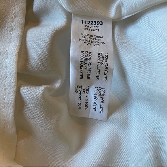 DEX Off-the-Shoulder White and Blue Floral Dress - Picture 10 of 14